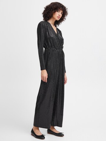 ICHI Jumpsuit 'Loane' i silver: framsida