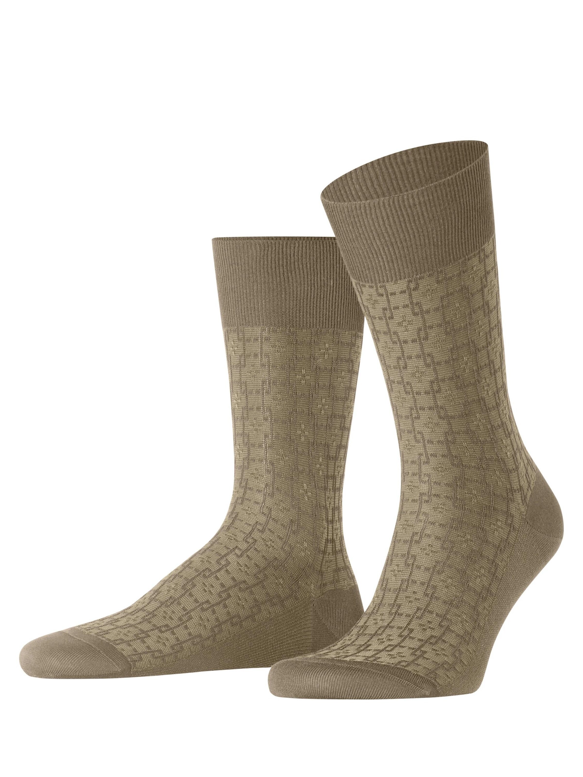 FALKE Socken 'Artwork Tie'‌‌‌‌‌‌‌‌ in Beige: Vorderseite