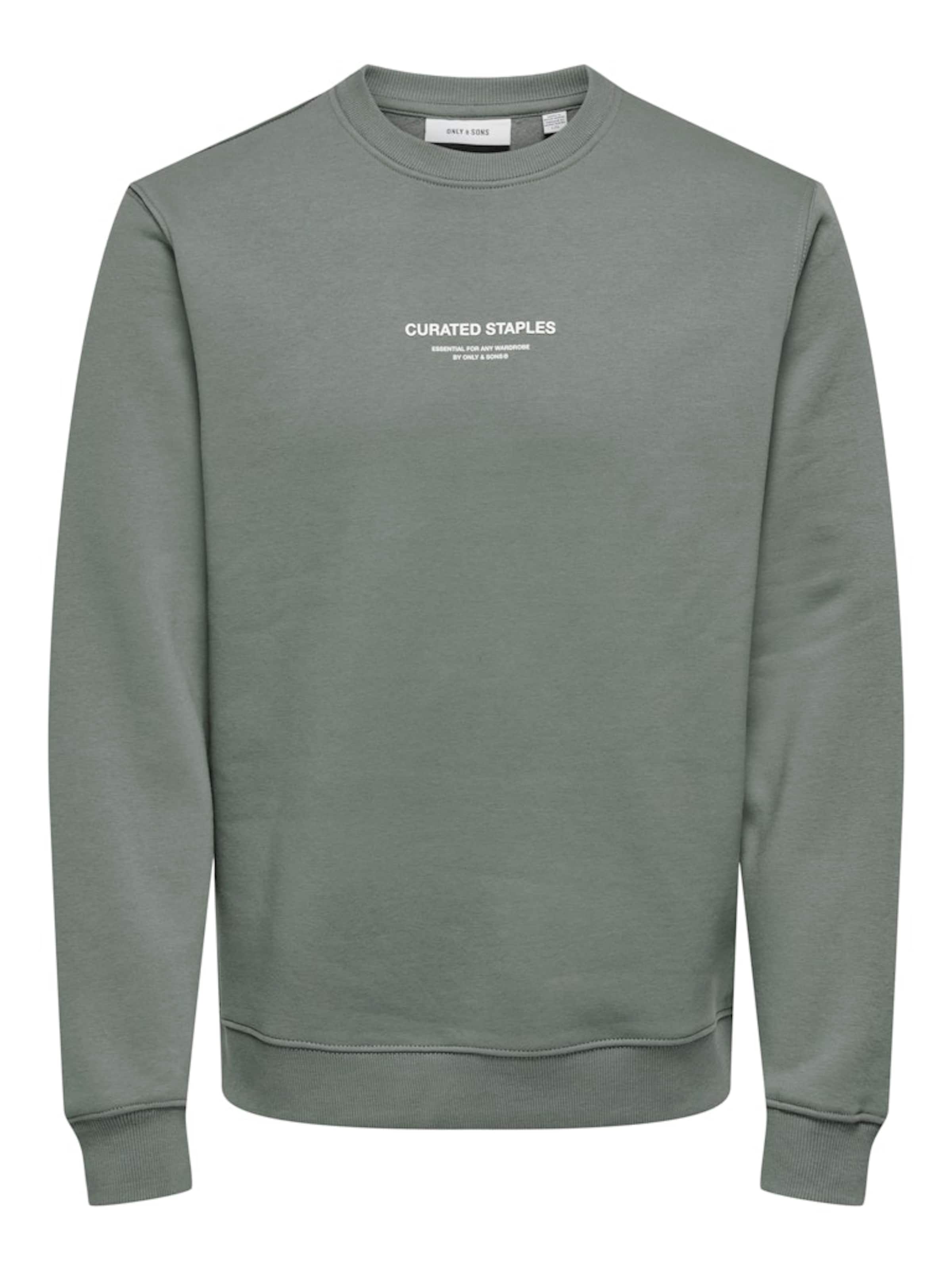 Only & Sons Sweatshirt 'ONSCurated' in Grey: front