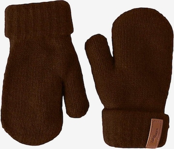 BabyMocs Gloves in Brown: front