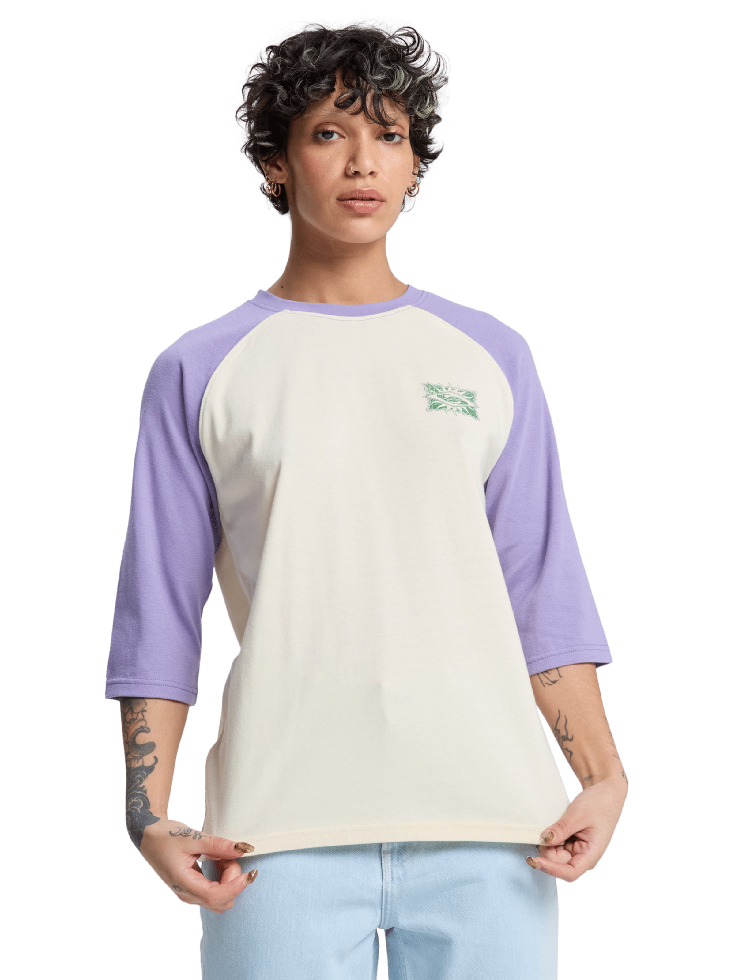 QUIKSILVER T-Shirt 'Bridge End' in Lila: Vorderseite