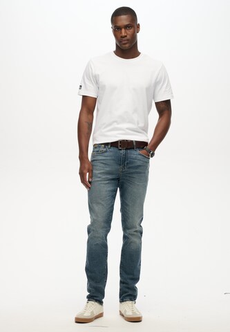 Coupe slim Jean 'The Merchant Store' Superdry en bleu
