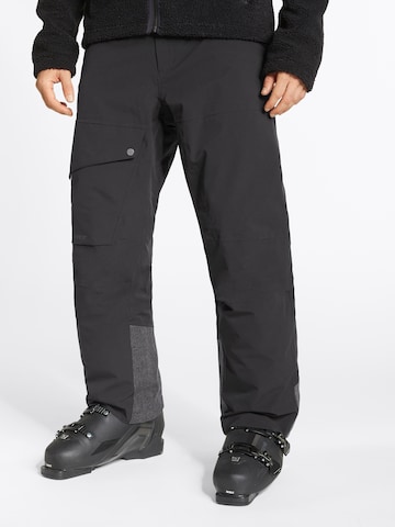 ZIENER Regular Workout Pants 'TIFFIN' in Black: front