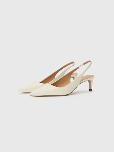 BOSS Slingback pumps 'Janet' i naturvit, Produktvy