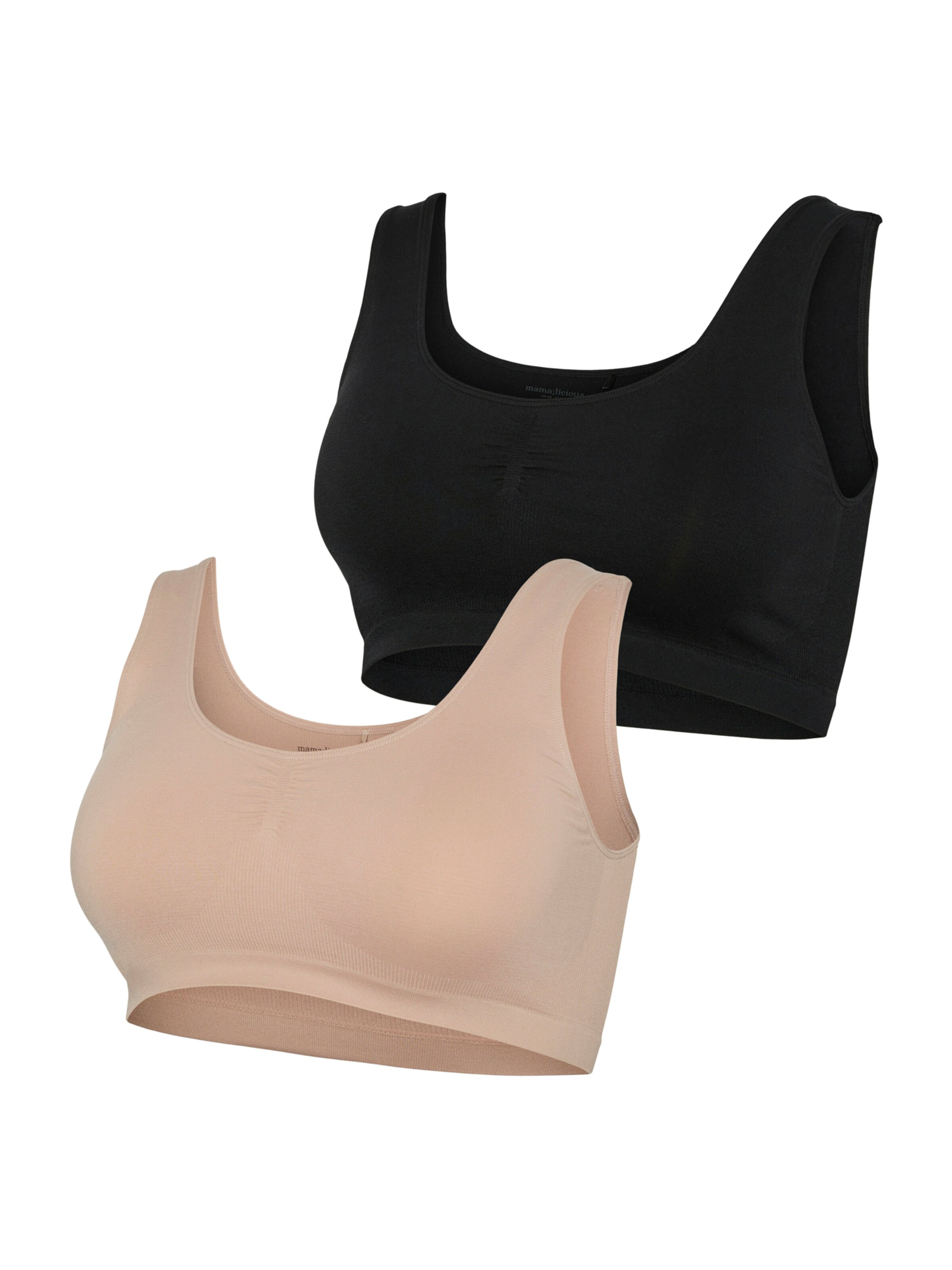 MAMALICIOUS Сутиен 'MLHEAL' в кафяво: отпред