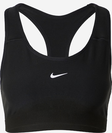 NIKE Bustier Sport-BH in Schwarz: predná strana