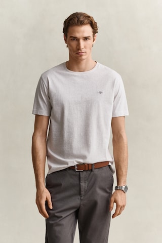 T-Shirt GANT en gris : devant
