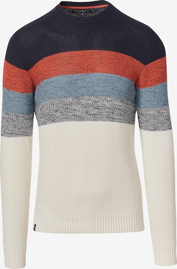 KOROSHI Sweater in Light beige / Navy / Dusty blue / Rusty red, Item view