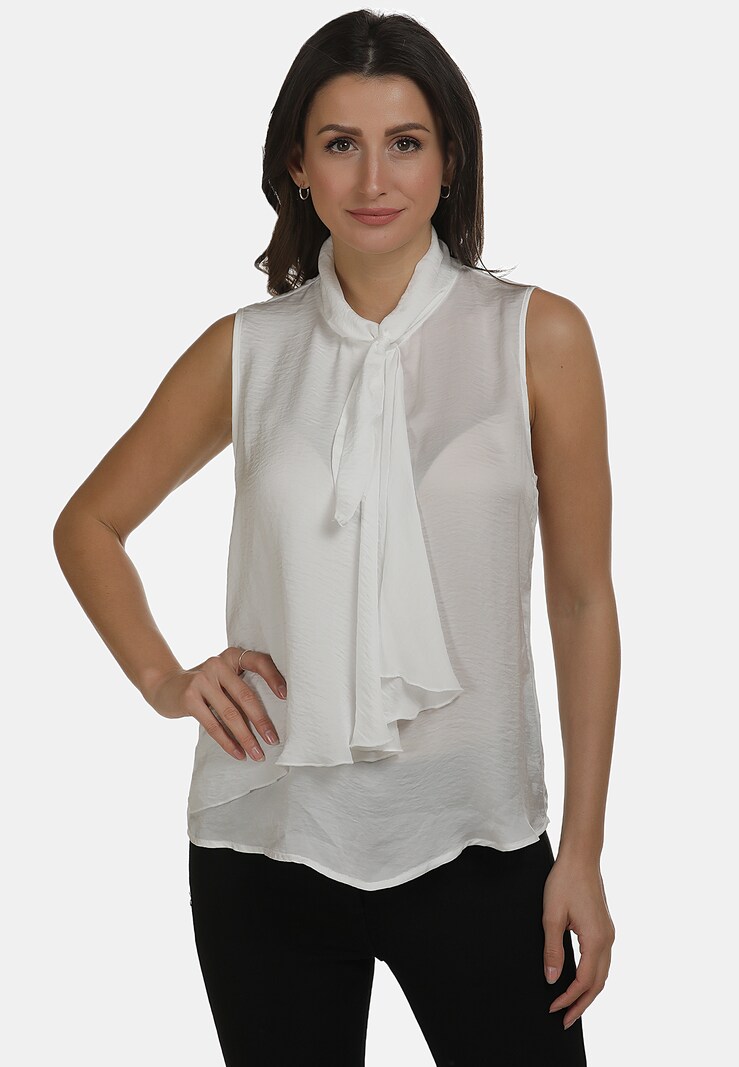 Going Out Tops & Vests usha WHITE LABEL Blouse tops White