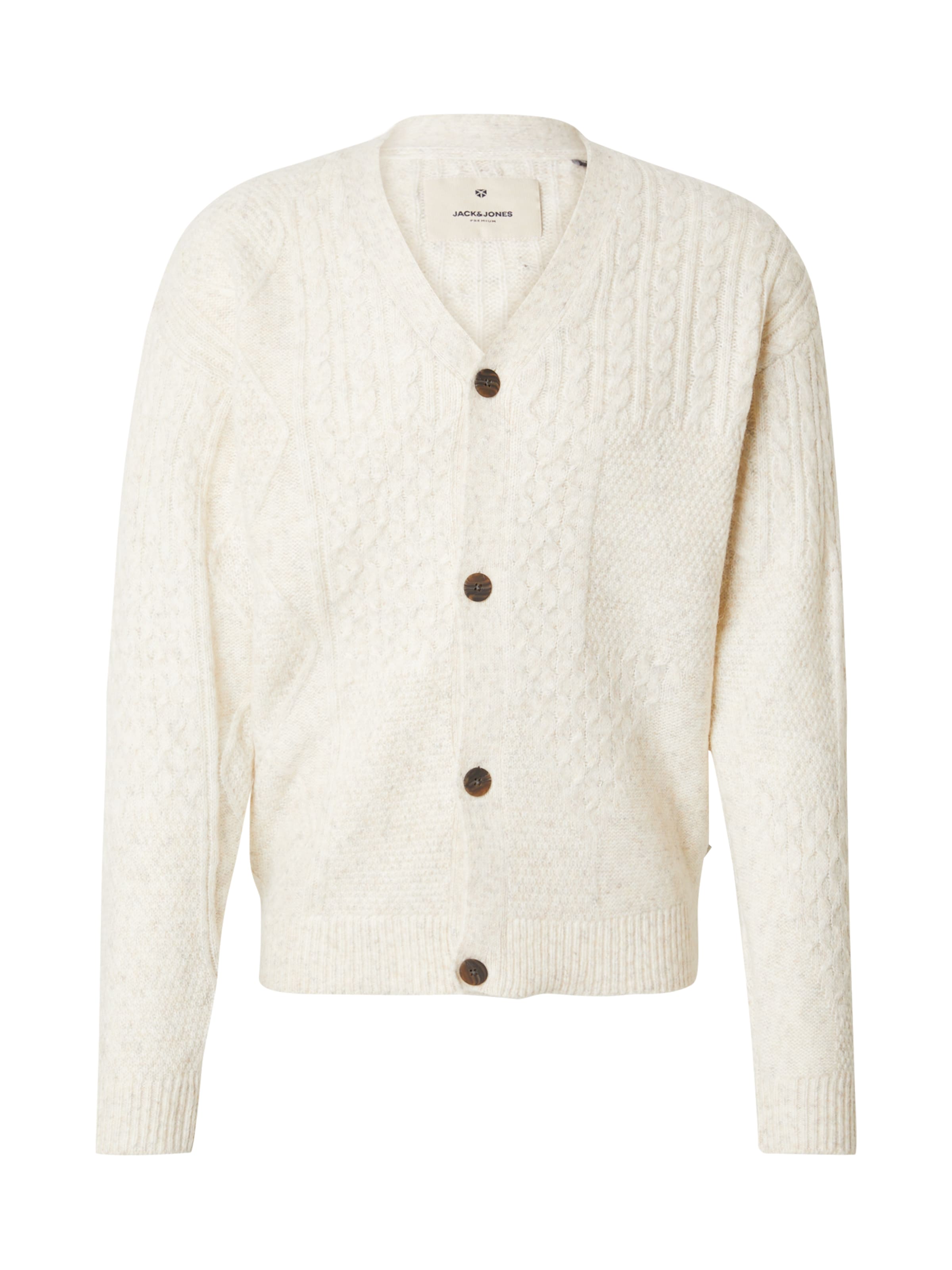 JACK & JONES Kardigan 'JPRBLUmarkus' w kolorze beżowy: przód