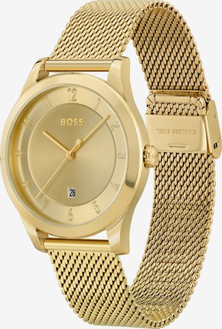 BOSS Black Analog Watch in Gold