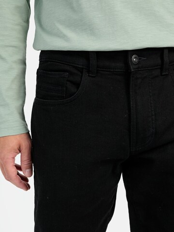 CAMEL ACTIVE Regular Relaxed Fit 5-Pocket Jeans mit Thermo in Schwarz