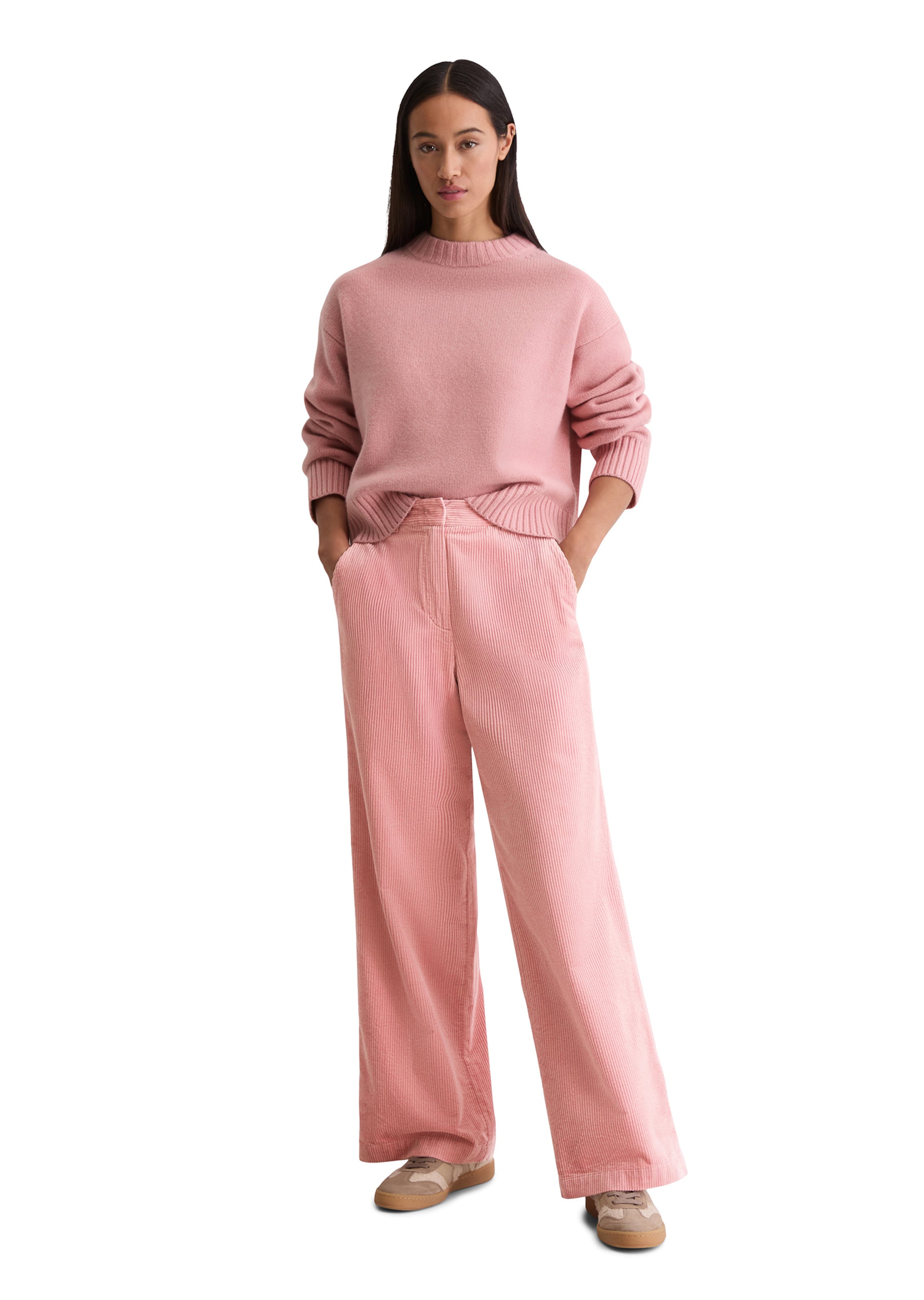 Marc O'Polo Wide leg Broek in Roze