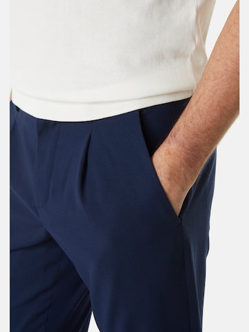 Boggi Milano Slimfit Kalhoty s puky – modrá
