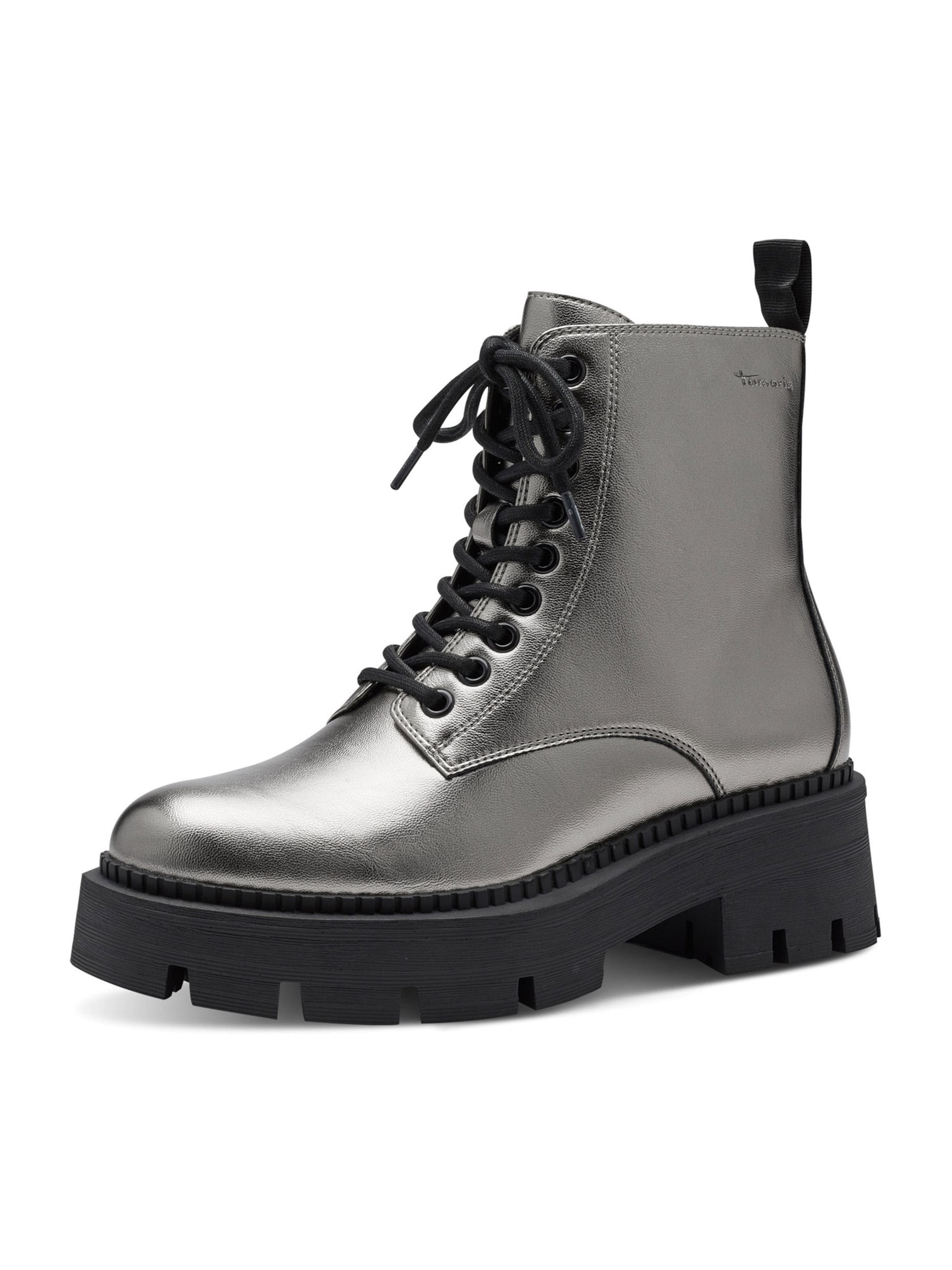 Tamaris Veterlaarsjes in Grijs: voorkant