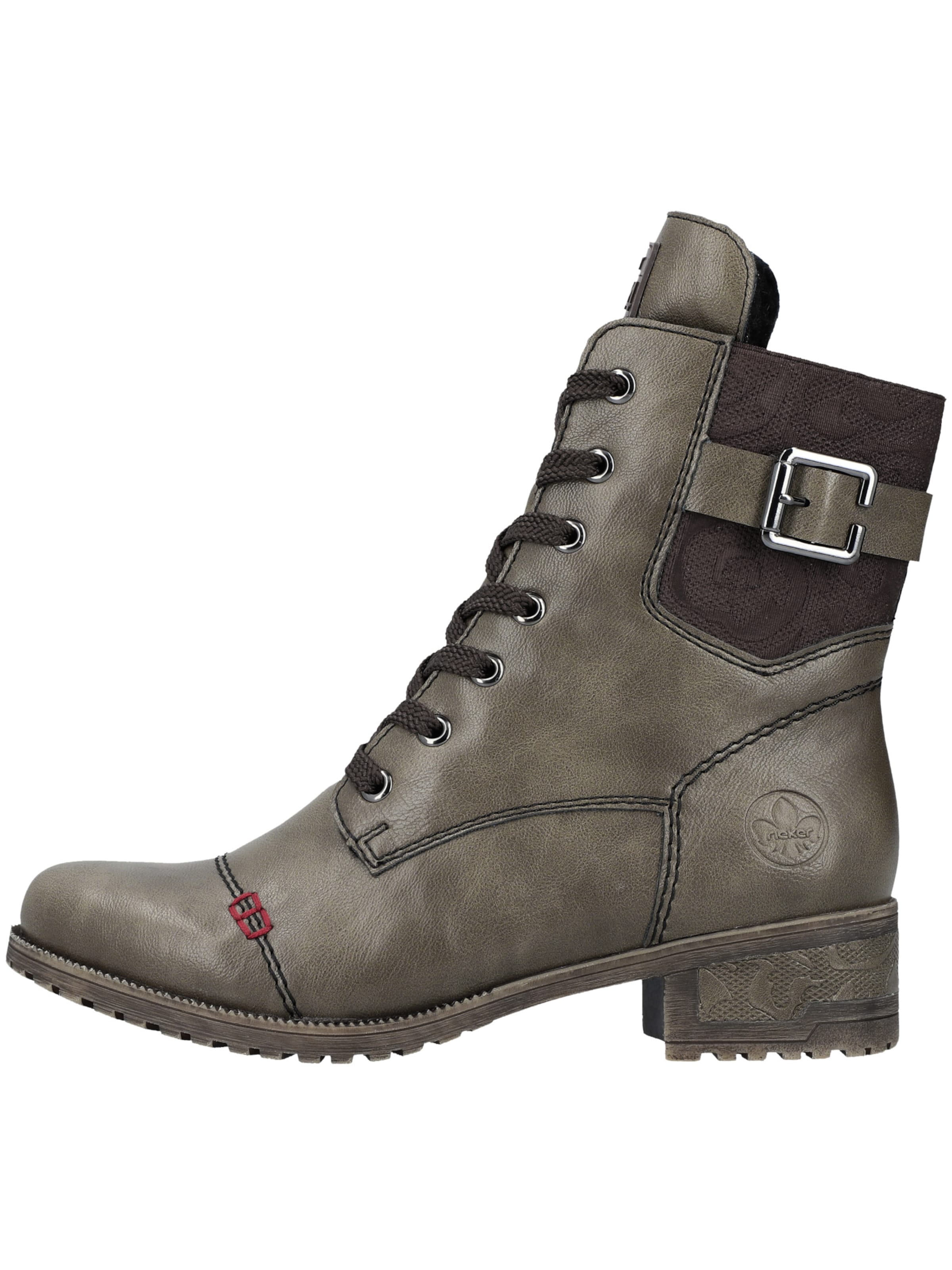 Rieker Šnurovacie členkové čižmy '70345' - Zelená