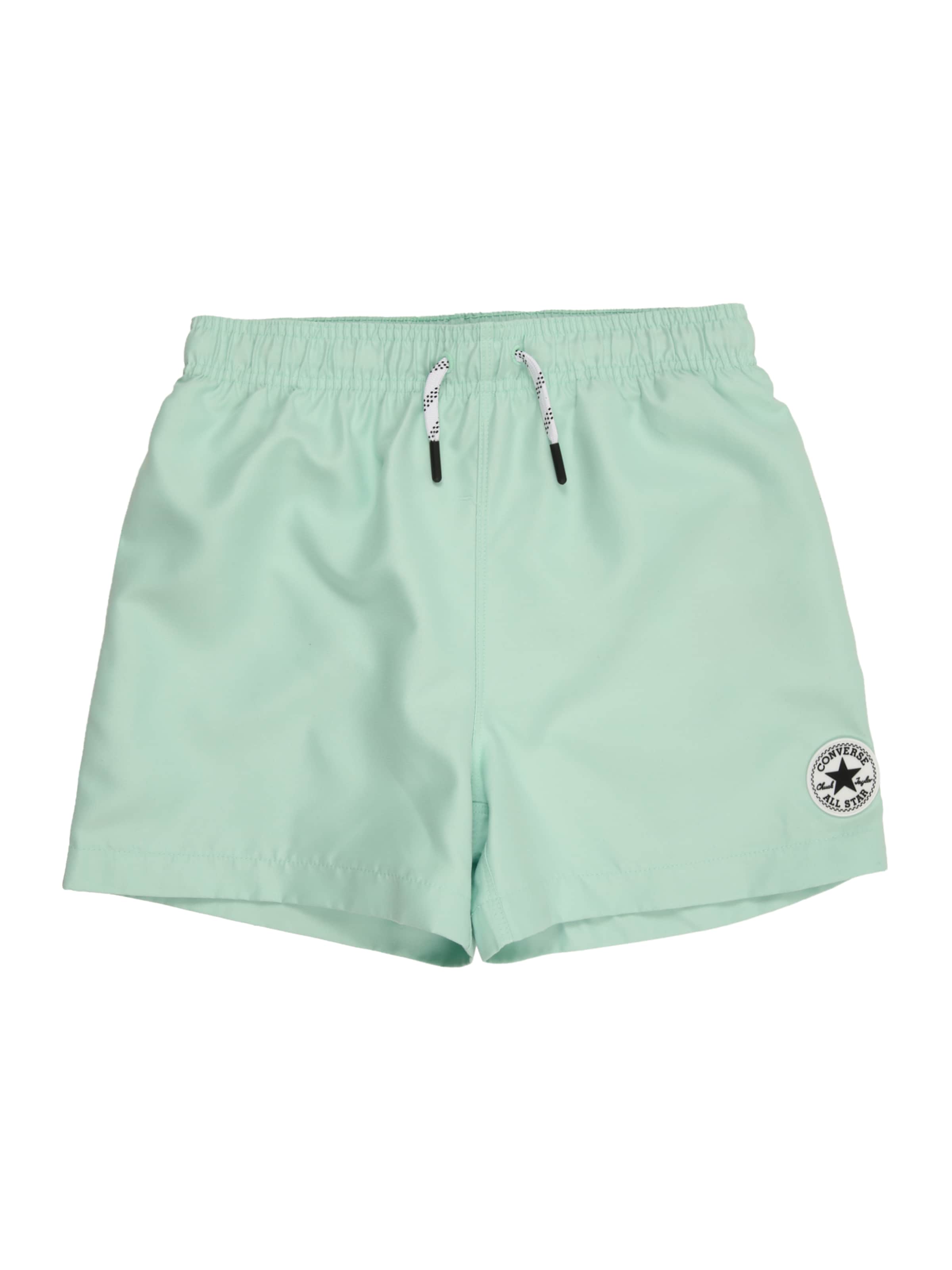 CONVERSE Plavecké šortky 'CORE' – zelená: přední strana