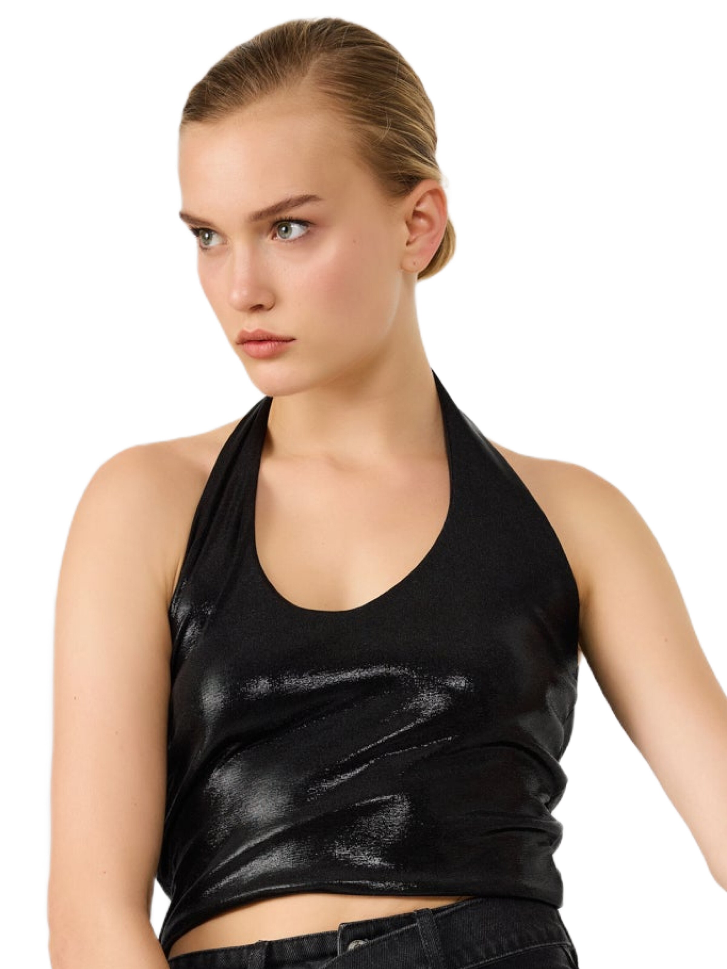 No Matter What Top in Schwarz