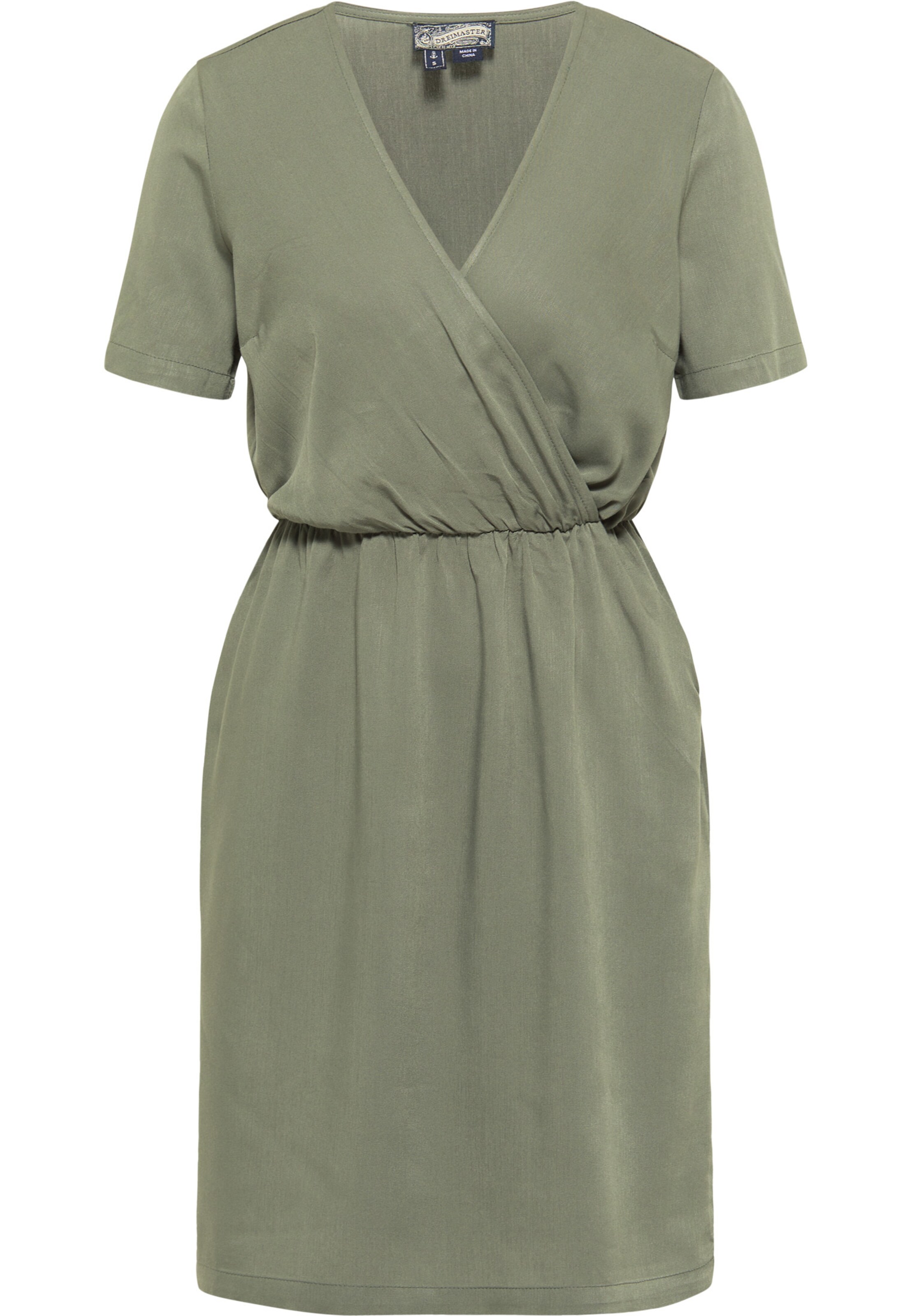 DreiMaster Vintage Kleid in Grün: Vorderseite