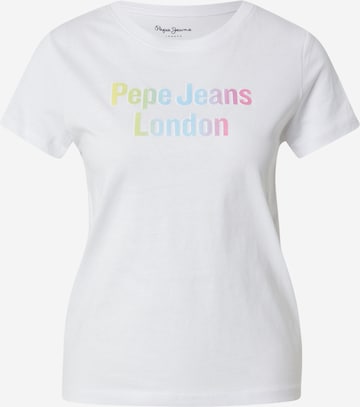 Pepe Jeans Тениска 'CARLA' в бяло: отпред