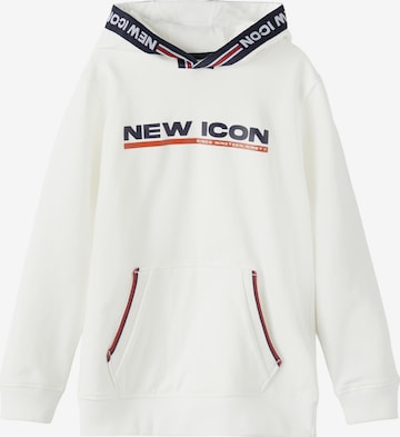 NAME IT Sweatshirt 'Neppel' in White: front