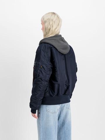 ALPHA INDUSTRIES Övergångsjacka 'MA-1 Heritage' i blå