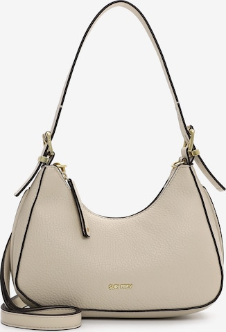 Poche ventrale Suri Frey en beige : devant
