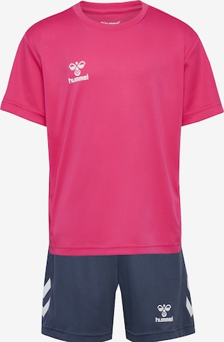 Hummel Tracksuit in Pink: front