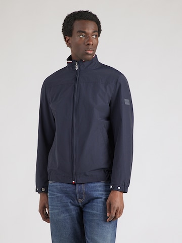 HECHTER PARIS Φθινοπωρινό και ανοιξιάτικο μπουφάν σε μπλε: μπροστά