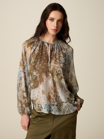 oltre - Blusa en marrón: frente