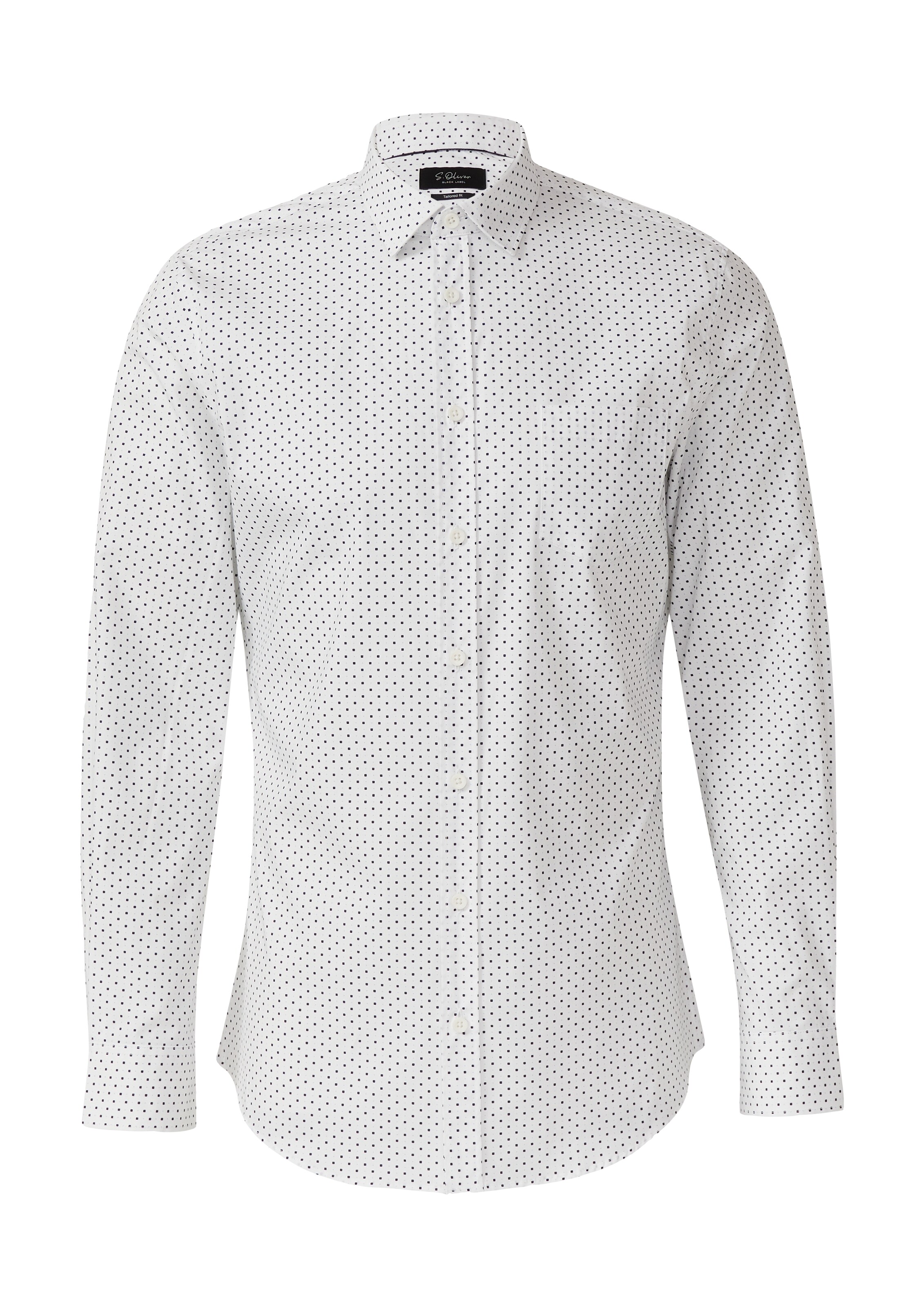 s.Oliver BLACK LABEL Overhemd in de kleur Zwart / Wit, Productweergave