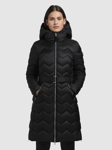 Cappotto invernale ' WONI ' di khujo in nero: frontale