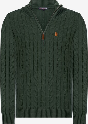 Pull-over Giorgio di Mare en vert : devant