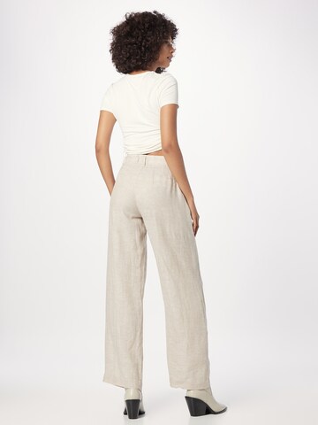 Gina Tricot - Pierna ancha Pantalón plisado 'Denise' en beige