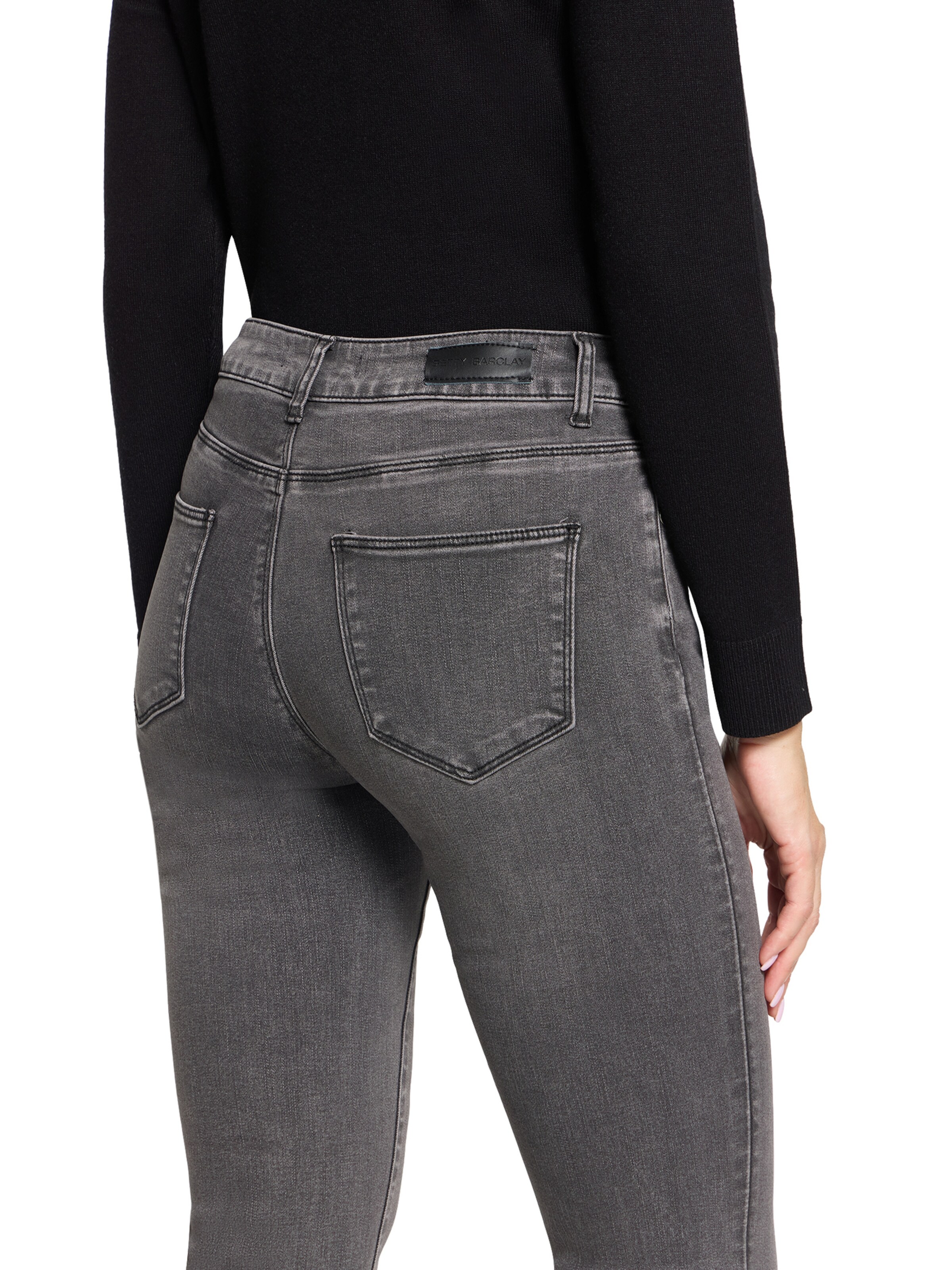 Betty Barclay Slimfit Bootcut Jeans mit Waschung in Grau