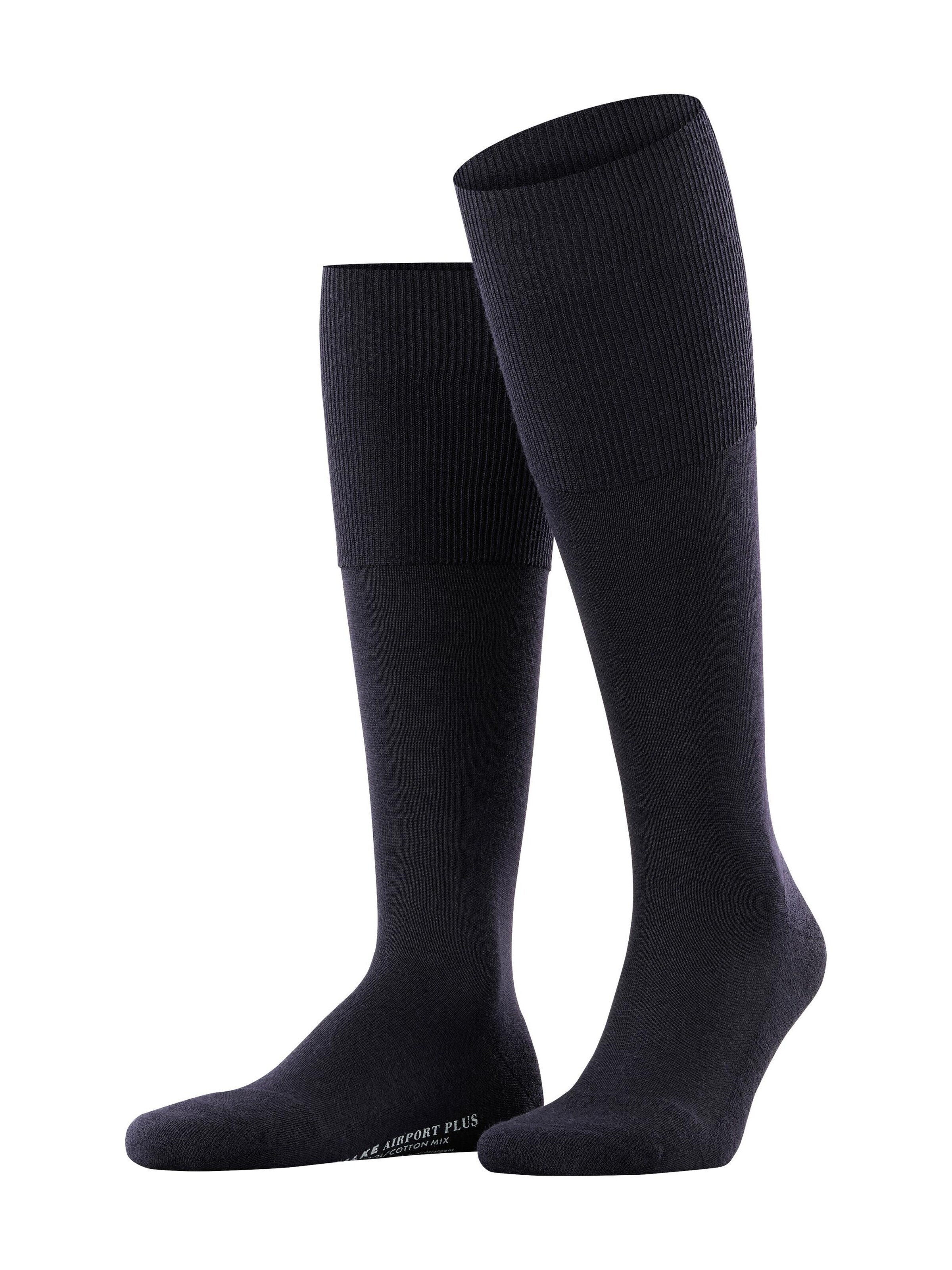 FALKE Knee High Socks 'Airport Plus' in Blue