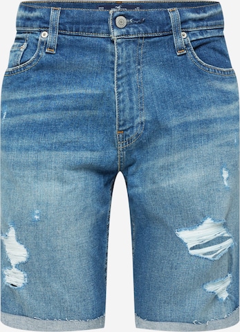 HOLLISTER Slimfit Shorts in Blau: predná strana