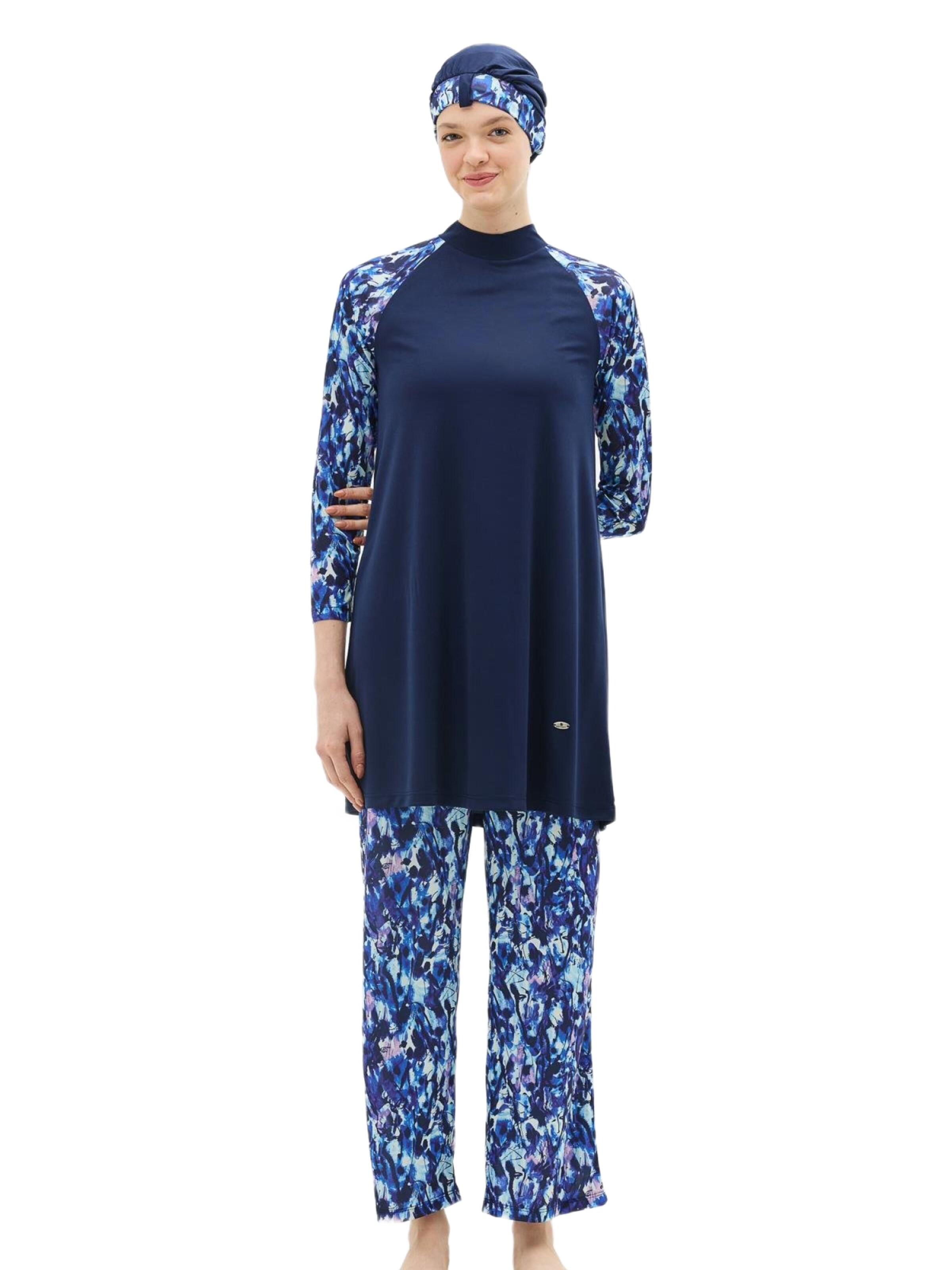 C&City Badpakjurk in Blauw: voorkant