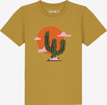 watabout.kids Shirt 'Kaktus im Sonnenuntergang' in Yellow: front