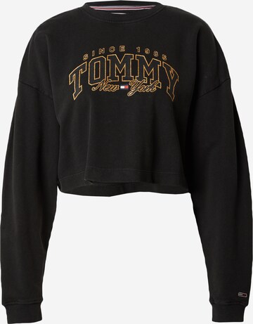 Sweat-shirt Tommy Jeans en noir : devant