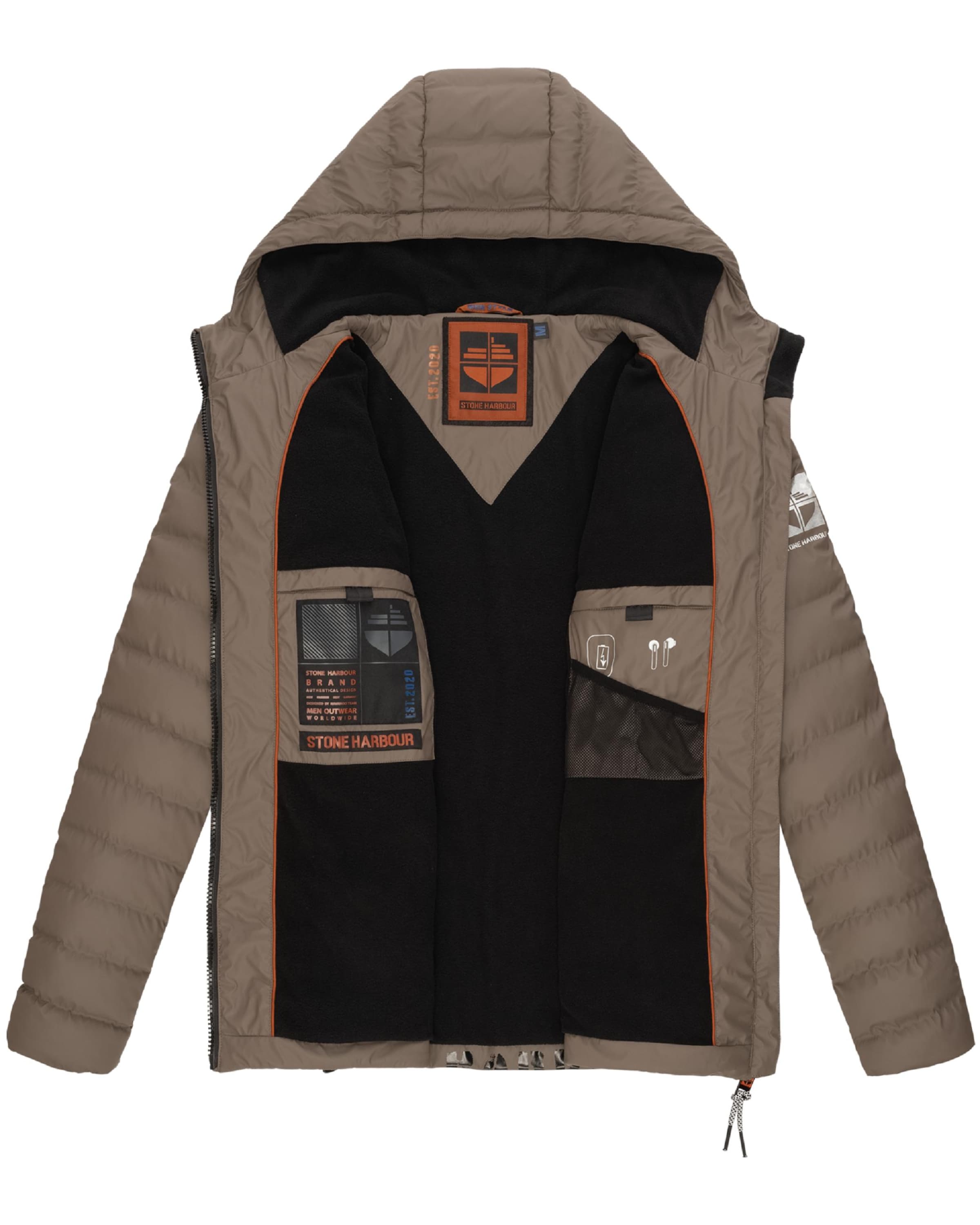 STONE HARBOUR - Chaqueta de invierno 'Zaharoo' en marrón