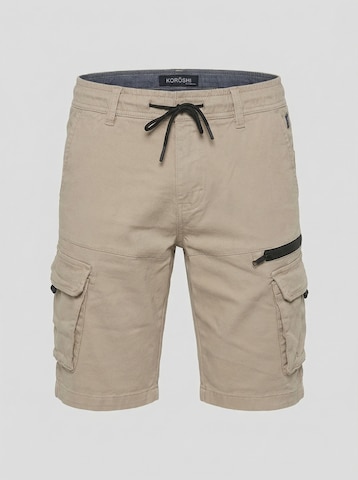 KOROSHI Normalny krój Spodnie w kolorze beżowy