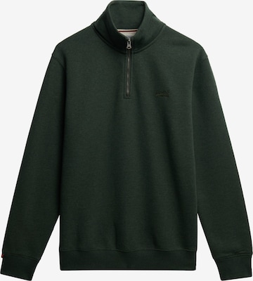 Sweat-shirt 'Essential' Superdry en vert : devant