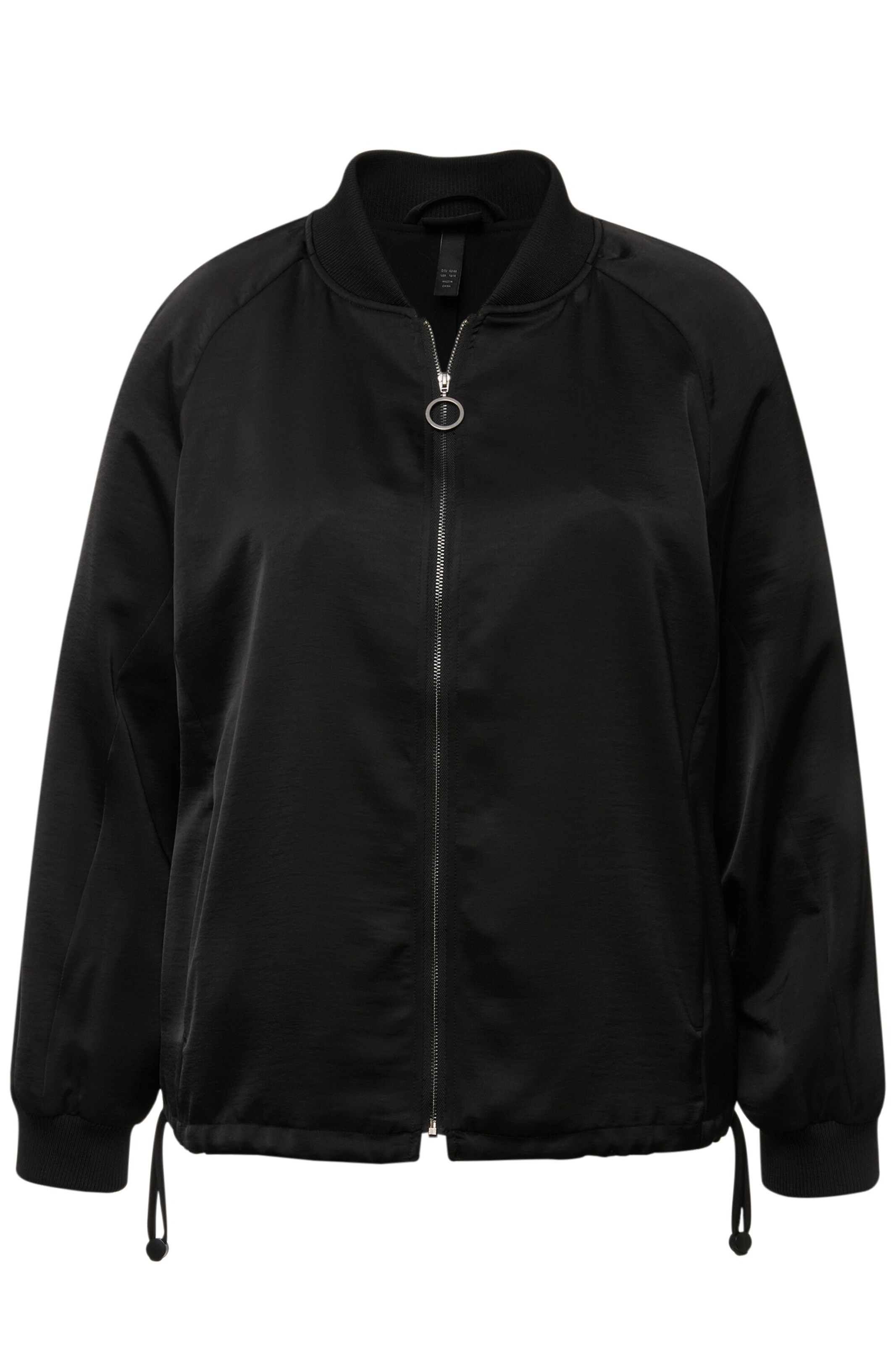 Ulla Popken Übergangsjacke in Schwarz: Vorderseite