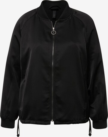 Ulla Popken Between-Season Jacket in Black: front