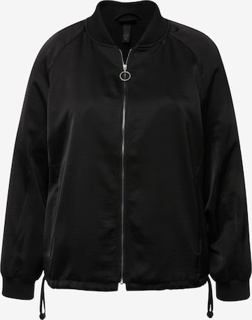 Ulla Popken Between-Season Jacket in Black: front