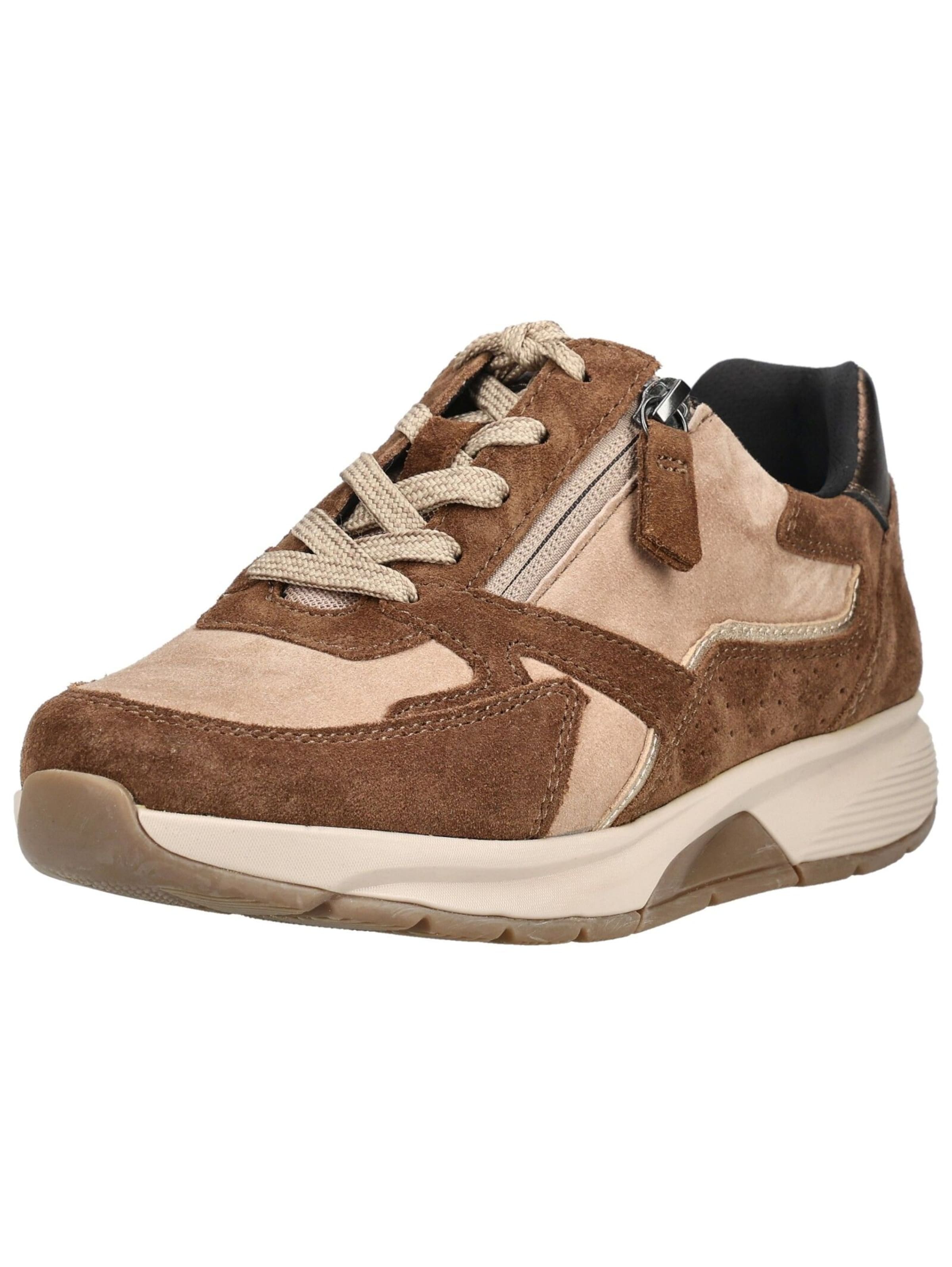 Baskets basses GABOR en beige : devant