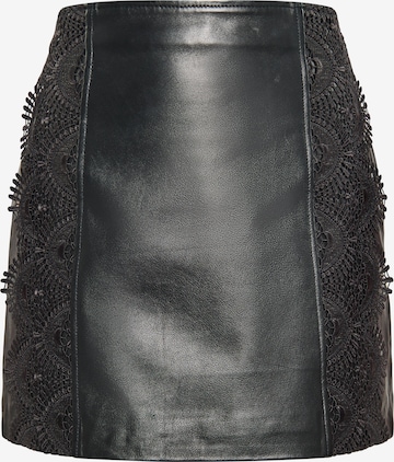 Fustă de la faina pe negru: față