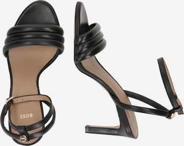 BOSS Black Strap Sandals 'Janet' in Black