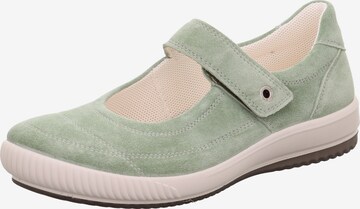 Legero Classic Flats in Green: front